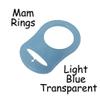 5 MAM Ring Button Style Pacifier Adapter (Light Blue) - by i Craft for Less view 2