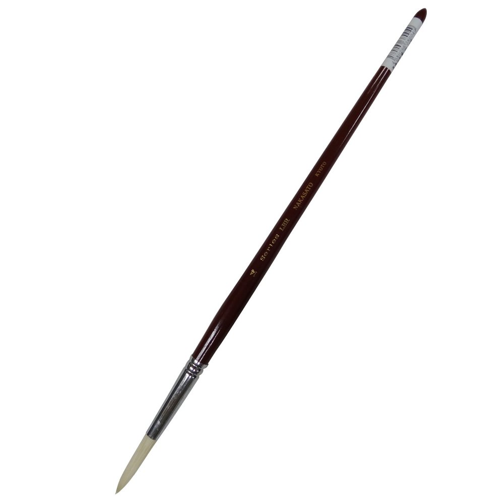 Nakasato Nagamine Pig Hair Oil Brush LBR Long Round No. 14