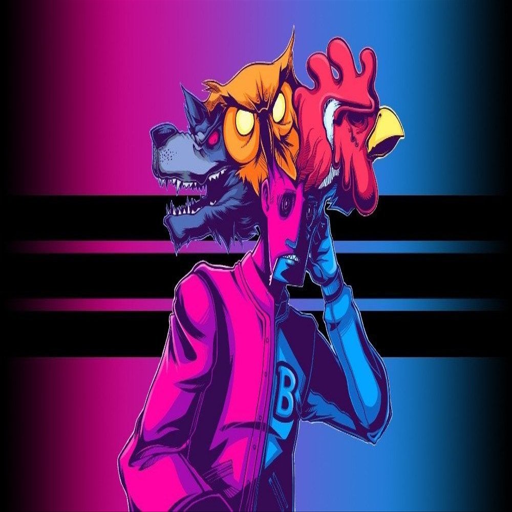 Tomorrow sunny 24X36 INCH / Game Hotline Miami Rasmus Mask Richard Mask Dennis Mask Dennaton Games art
