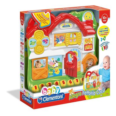 Clementoni - Baby L'Allegra Cuckoo Farm, 12-36 Months, Multicoloured, 17135