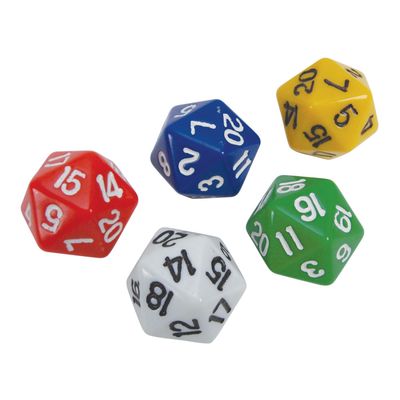 EAI Education 20-Sided Dice - Set of 25
