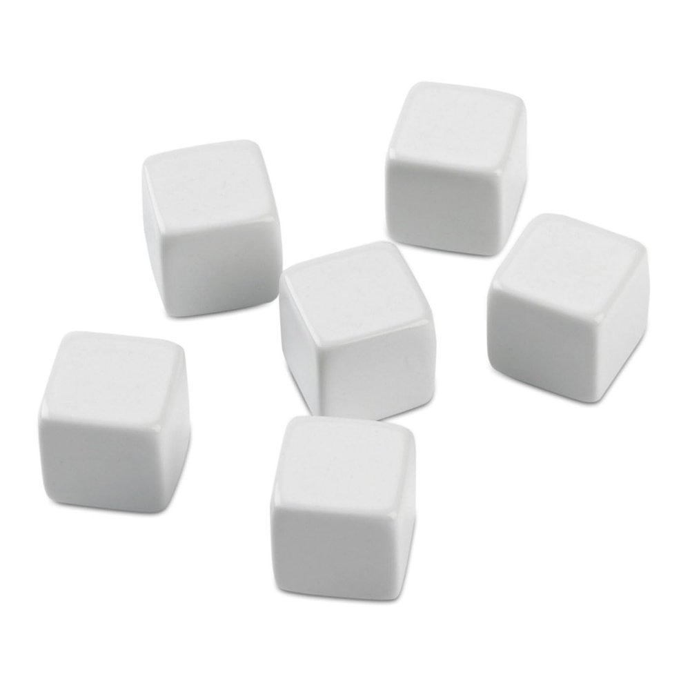 EAI Education Blank Dice: White - Set of 144