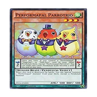 YU-GI-OH! English Version YS16-EN005 Performapal Parrotrio EM in-Chorus (Super Rare) 1st Edition