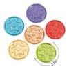 Fun Express Plastic Coins Reward Jar Tokens for Kids Classroom Behavior Management - Play Money for Teaching Student Rewards System | 144 Pieces in 6 Bright Colors for Positive Reinforcement view 2