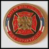 New Orleans Fire Department Firefighter Colorized Challenge Art Coin view 1