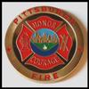 Pittsburgh Fire Department Firefighter Colorized Challenge Art Coin view 1