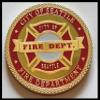Seattle Fire Department Firefighter Colorized Challenge Art Coin view 1