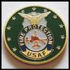 USAF Air Force Fire Department Firefighter Colorized Challenge Art Coin view 1