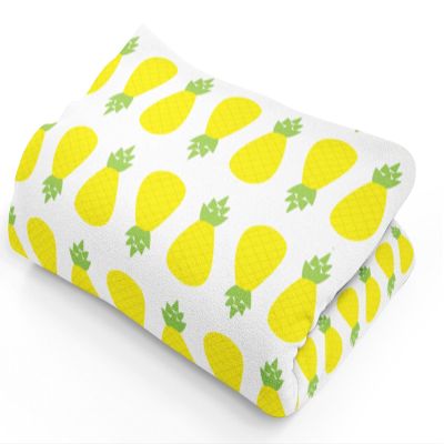 Baby And Toddler Fleece Blanket In Pineapple Print