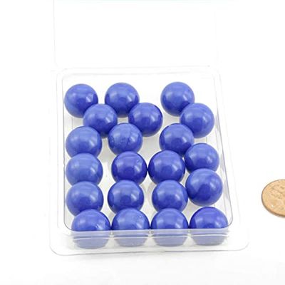 Wondertrail Blue Opaque 14mm Glass Marbles Pack of 20 WONGM025