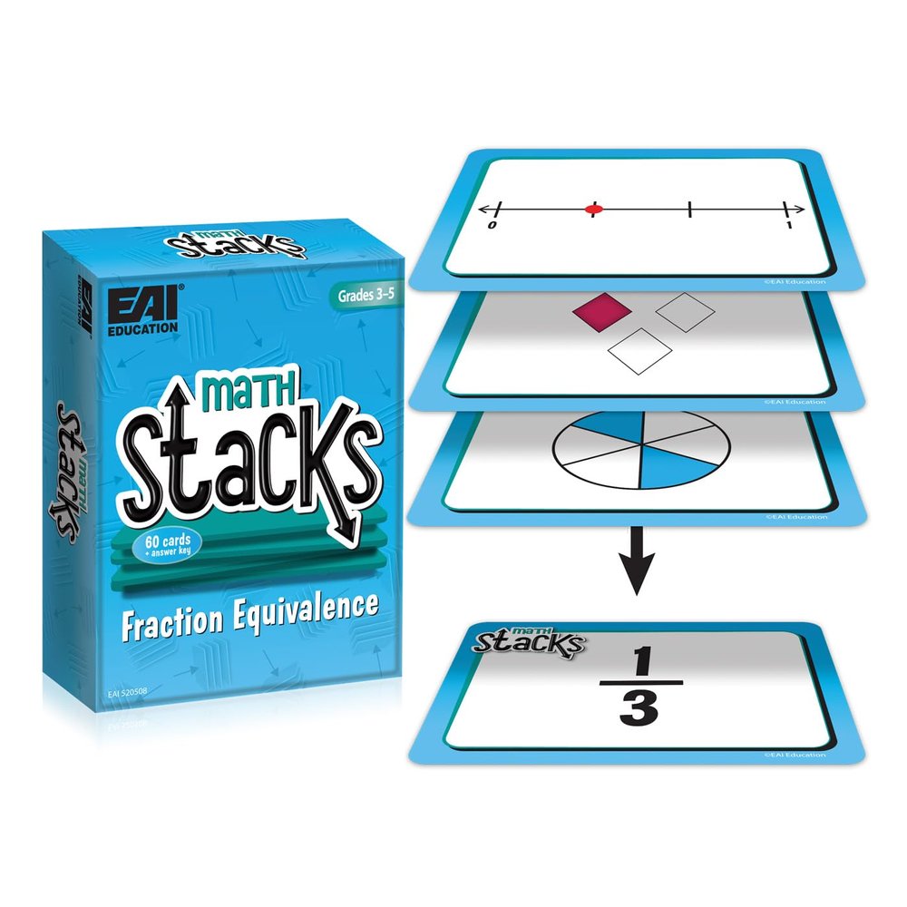 EAI Education Math Stacks Fraction Equivalence Game: Grades 3-5