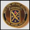 US Army 95th Civil Affairs Brigade Airborne - Advise, Support, Stabilize Colorized Challenge Art Coin view 1