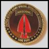 US Army Special Operations Command Airborne Sine Pari Colorized Challenge Art Coin view 1