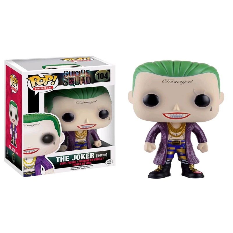 Funko FK8660 Suicide Squad Dolls Joker Boxer Vinyl Figure 10 cm Limited Edition