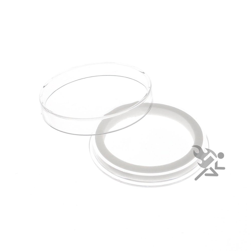 Air-Tite High Relief 40mm White Ring Coin Capsules for 2oz Elemetal Rounds, 5 Pack