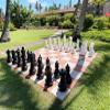 Chess House Giant Set Premium Pieces 25 inch King - Black and White - Complete with 32 Pieces - All Weather Indoor Outdoor - Home Park Resort Campground - Weightable - E060 view 1