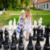 Chess House Giant Set Premium Pieces 25 inch King - Black and White - Complete with 32 Pieces - All Weather Indoor Outdoor - Home Park Resort Campground - Weightable - E060 view 3