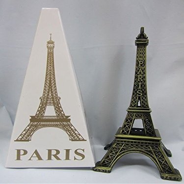 2pc Bonze Paris Eiffel Tower 6" Miniature Display (B57) US SELLER SHIP FAST