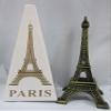 2pc Bonze Paris Eiffel Tower 6" Miniature Display (B57) US SELLER SHIP FAST view 1