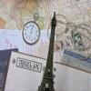 2pc Bonze Paris Eiffel Tower 6" Miniature Display (B57) US SELLER SHIP FAST view 3