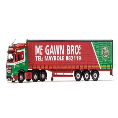 Corgi CC15812 Accessories GmbH Mercedes-Benz Actros (MP4) Curtain Side Trailer McGawn Transport Model