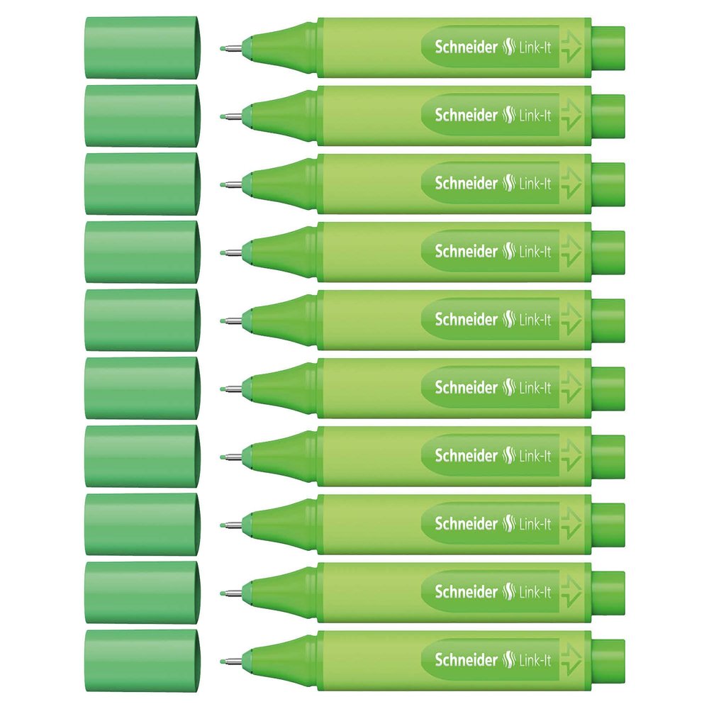 Schneider 191201 Link-It Fineliner, Pack of 10 Fineliner Standard Highland-Green