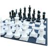 Chess House Giant Chess Pieces (16" King) with 5.5 Foot Nylon Chess Mat view 1