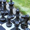 Chess House Giant Chess Pieces (16" King) with 5.5 Foot Nylon Chess Mat view 2