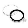 Red Lid Capsule Tube & 15 X39mm Black Ring Coin Holders view 2