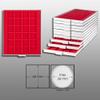 Prophila Coin Box Gray 24 Angular compartments for Coins up to 42 mm, red Insert view 2