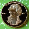 Princess Diana Last Rose of England Gold Plated Challenge Art Coin view 1