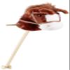 JohnToy 2226 Horse Toy with Sound, 2 Different Colours, 2 Pieces view 1