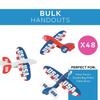 Fun Express USA Foam Gliders, 6.5"x5.5" - Fun, Lightweight Flying Toys for Fourth of July Celebrations Perfect for Parties & Outdoor Fun - Bulk 48 Pack view 3