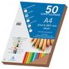 Dohe  Pack of 50 Pieces of Card, A4 brown view 2