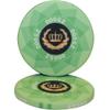 Laurel Crown Ceramic Poker Chips by MRC- Pack of 50 (Light Green $25,000) view 1