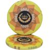 Laurel Crown Ceramic Poker Chips by MRC- Pack of 50 (Yellow $1000) view 1