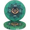 Laurel Crown Ceramic Poker Chips by MRC- Pack of 50 (Green $25) view 1