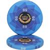 Laurel Crown Ceramic Poker Chips by MRC- Pack of 50 (Light Blue $50) view 1
