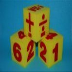 Everrich Industries EVAJ-0010 5 in. Math Foam Dice Set of 3