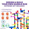 Marble Genius Marble Run Extreme Set, STEM Toys & Maze Construction Building - 300 Translucent Track Pieces & Glass Marbles for Family, Kids Toddlers Ages 4-8 - Fun Holiday Creative Gifts view 3