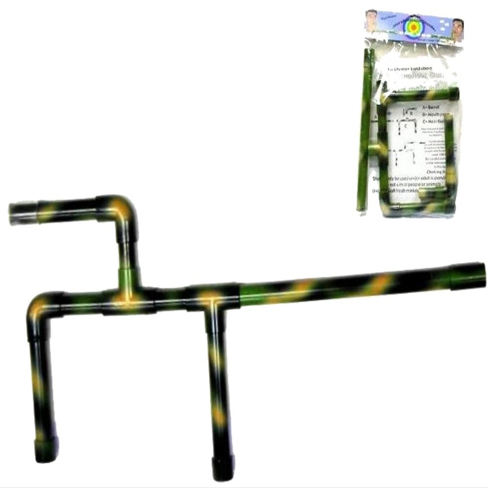COMBINATION 1 PIECE GREEN CAMOUFLAGE 22 INCH & 1 PIECE 16 INCH Mini Marshmallow toy Shooter