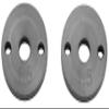 Yokomo 12mm "X" Flat Shock Piston (Black) (2) (1.5mm x 2 Hole) view 1