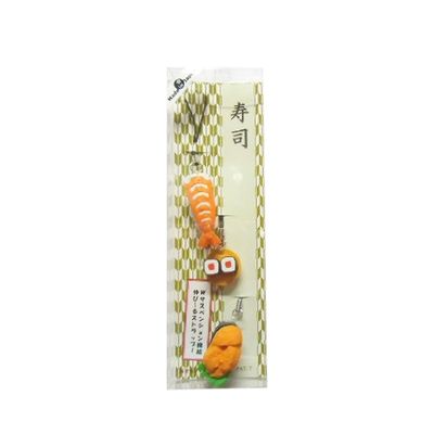 Tokyo Thumbtacks, TORAYA Eraser, Toy Strap, 3 Pieces, Sushi No. 1