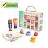 My Family Builders 48-Piece Multiracial Family Play Set  Magnetic Wooden Diversity Building Blocks for Kids  Multicultural Puzzles, SEL Toy for Ages 1+ view 4