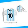 APINATA4U 17.5" Soccer Jersey Large Pinata  White & Blue Party Decoration | Soccer-Themed Birthday Supplies with Stick & Blindfold | Fun Futbol Sports Ball Hanging Pinata Game view 2