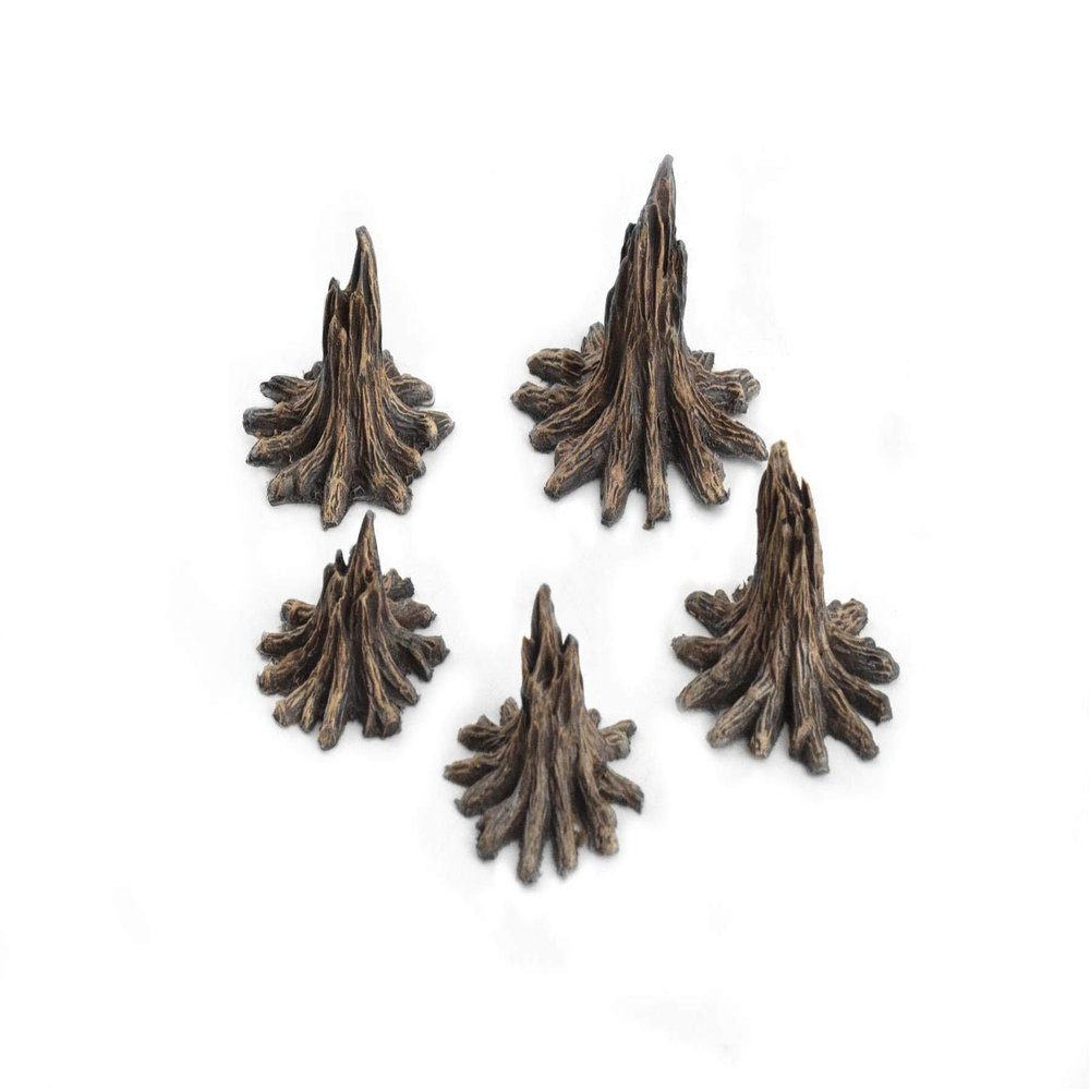 War World Gaming World at War Blasted Tree Stumps x 5  28mm WW2 Normandy Wargame Terrain Model Diorama