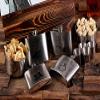 Teals Prairie & Co. Flasks with Personalized Poker Chips, Cards, Dice Gambling Gift Sets_Gentleman_Large view 2