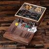 Flasks with Personalized Poker Chips, Cards, Dice Gambling Gift Sets _Hunter_Large view 1