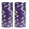 Claysmith Gaming Pack of 50 Showdown Poker Chips, Heavyweight 13.5-gram Clay Composite (500 Purple) view 2