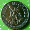FBI Federal Bureau of Investigation St Michael Colorized Challenge Art Coin view 2